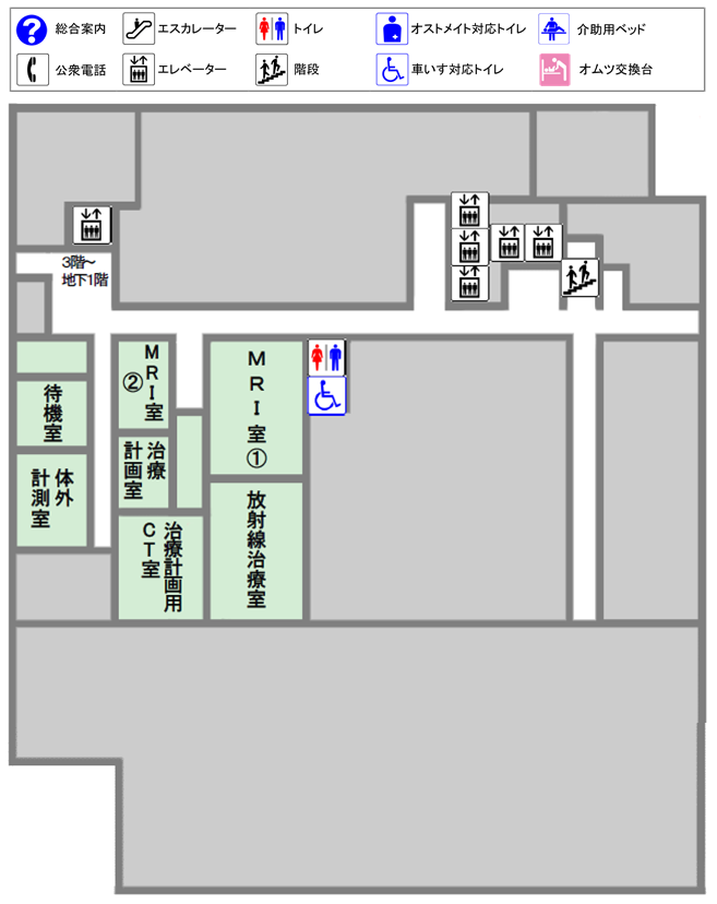 地下1階案内図